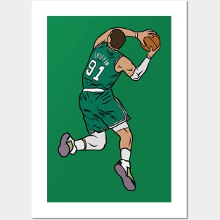 Blake Griffin Boston Dunk Posters and Art